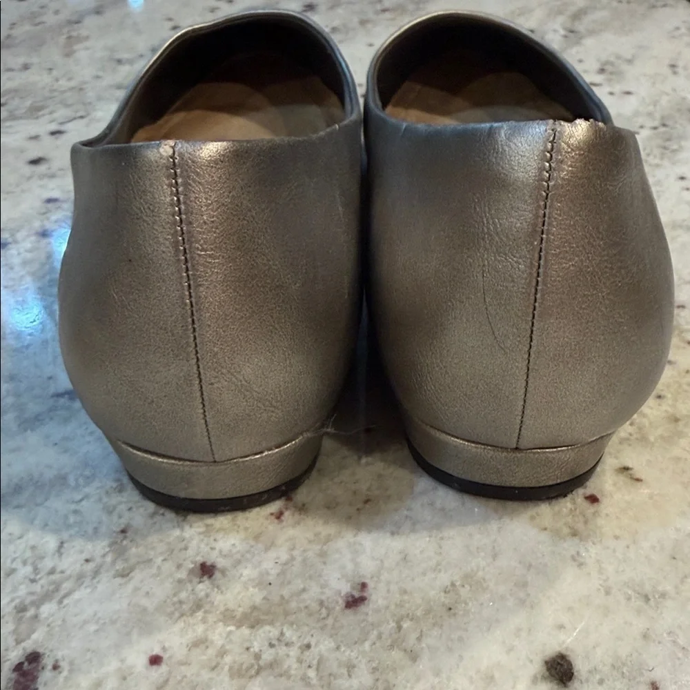 Hush Puppies Soft Style Gold Flats - NWOT